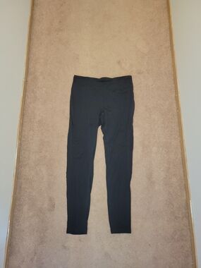Black Full-Length Long-John Leggings